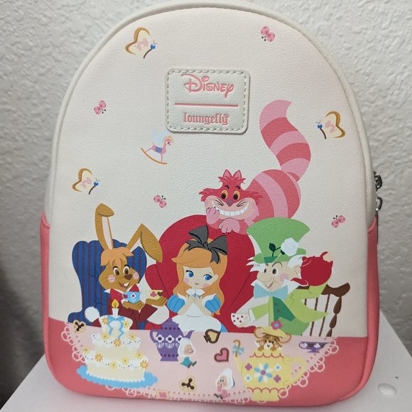 Alice in Wonderland Tea Party Loungefly Mini Backpack - Picture 1 of 5